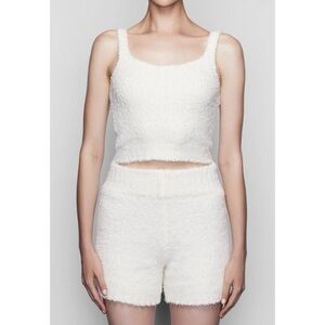 SKIMS Cream Boucle Cozy Tank Top